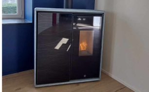 Installation d'un poêle hybride bois--pellet Rerverse S Jolly Mec