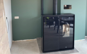 Installation poêle mixte bois/ pellets Jolly Mec Reverse