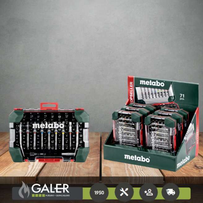 Coffret d'embouts 71 bits