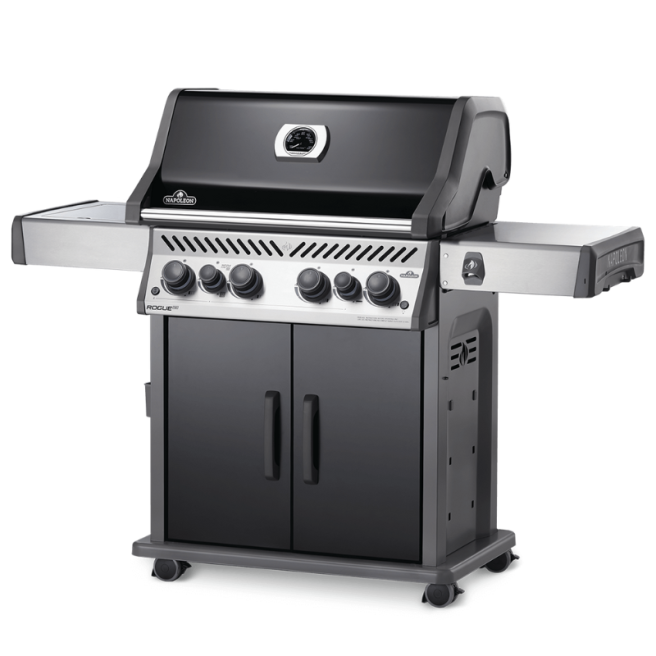 Rogue SE 525, grilles de cuisson en fonte, noir