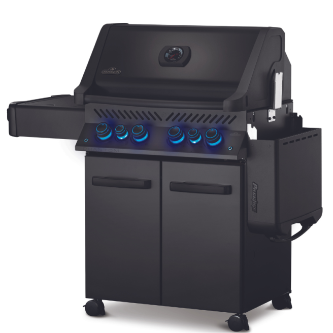 Phantom Prestige 500, grilles de cuisson en inox moulé, noir satiné