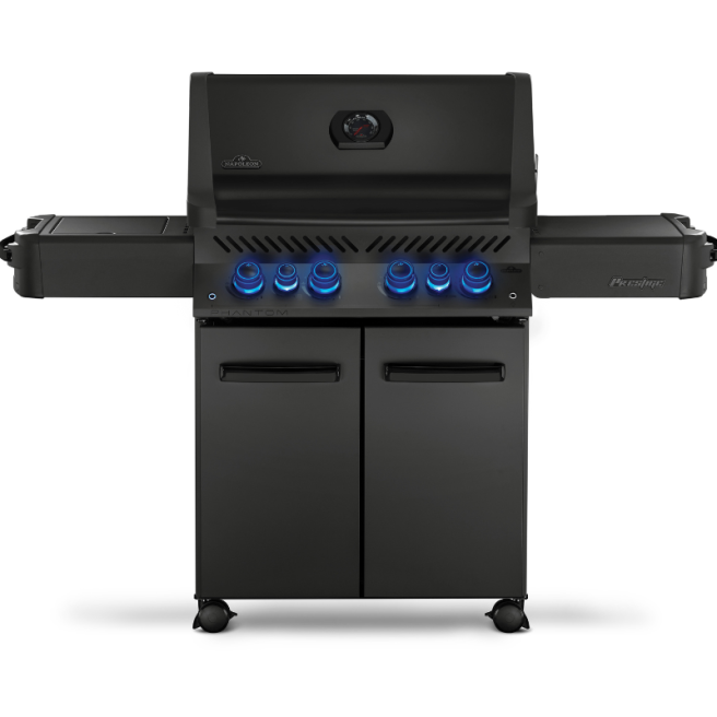 Phantom Prestige 500, grilles de cuisson en inox moulé, noir satiné Phantom Prestige 500, grilles de cuisson en inox moulé, noir satiné