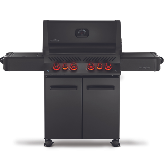 Phantom Prestige 500, grilles de cuisson en inox moulé, noir satiné Phantom Prestige 500, grilles de cuisson en inox moulé, noir satiné