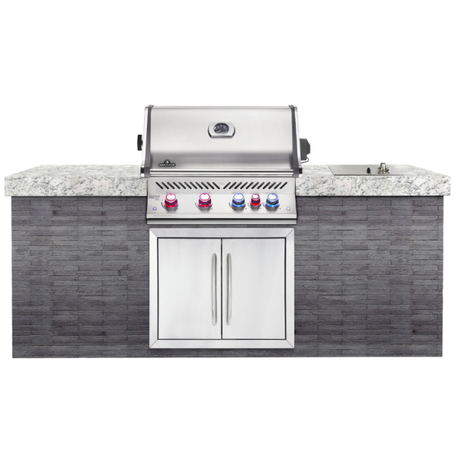 Prestige Pro 500 acier inox encastrable gaz naturel rôtissoire incluse Prestige Pro 500 acier inox encastrable gaz naturel rôtissoire incluse