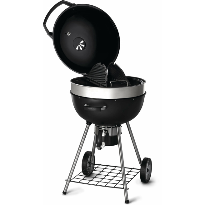 PRO22K Barbecue au charbon de bois 57cm noir mat